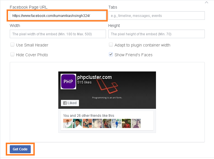 Facebook Fan Page Website Me Kaise Add kare