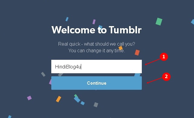 Tumblr Blog Welcome Page
