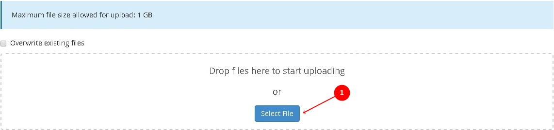 Select File in File Manager
