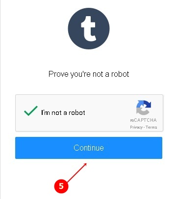 tumblr signup form robot confirm