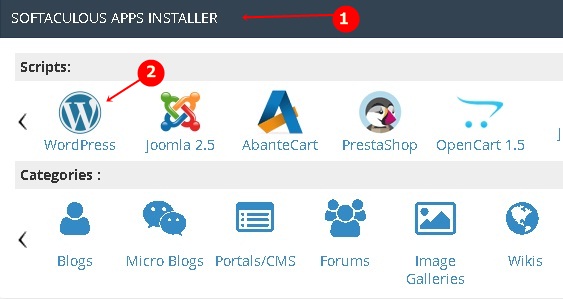 Softaculous Software Installer